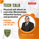 TECH TALK Oct 2: Physical salt attack on concrete